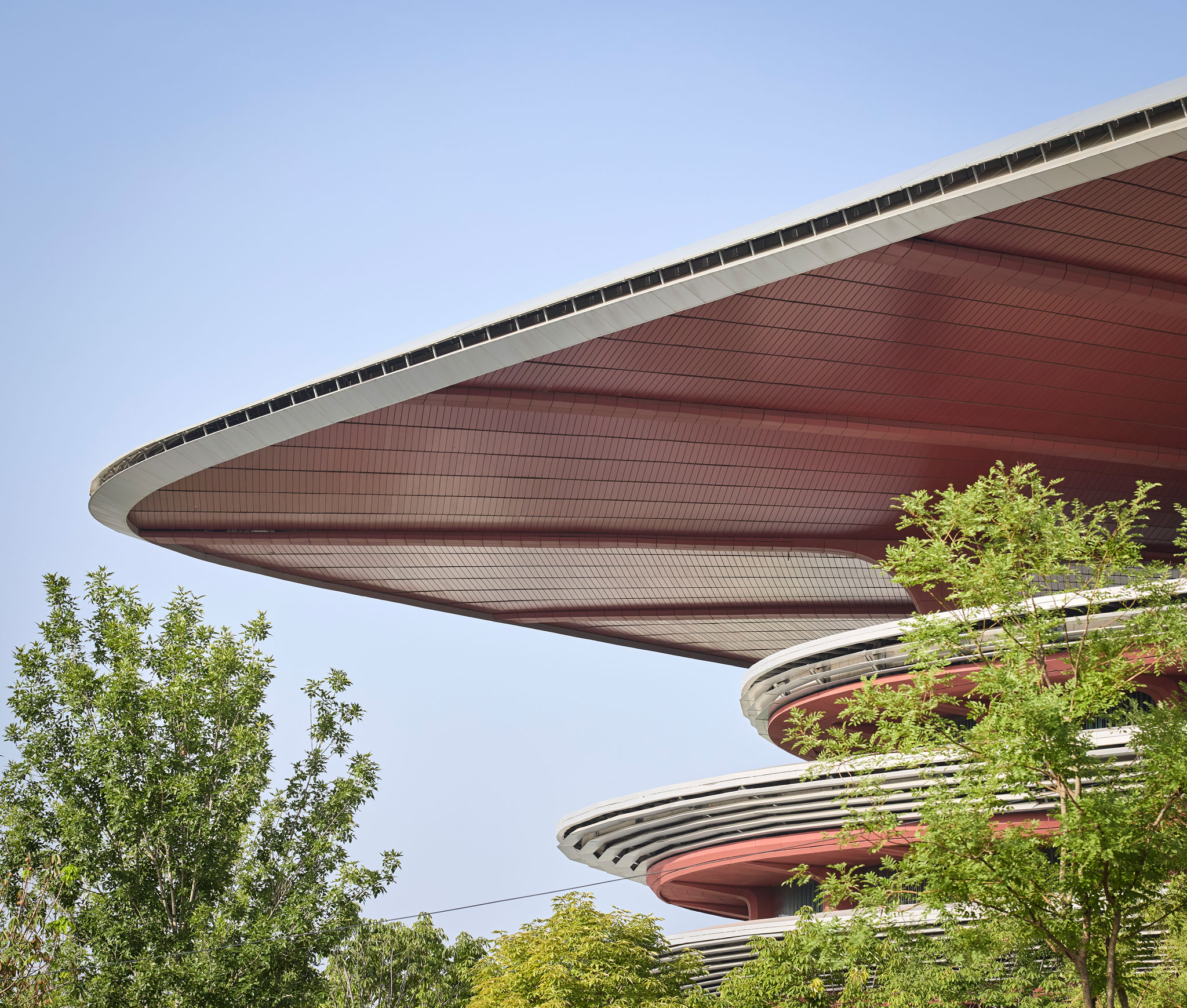 Xian International Football Centre by Zaha Hadid Architects. Photograph by Hufton + Crow
