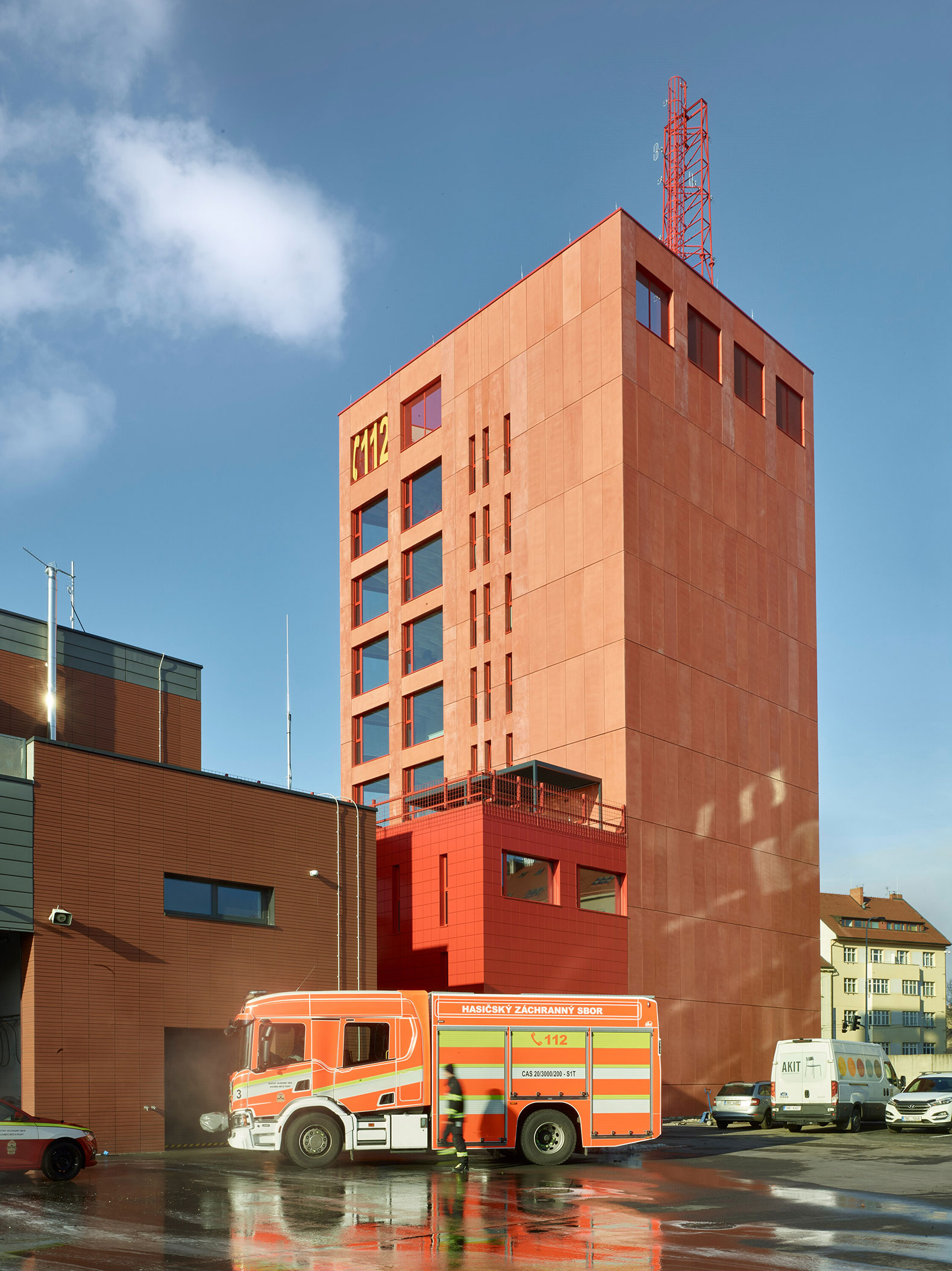 Prague Fire and Rescue Service, by Architektura. Photograph by Filip Šlapal. 