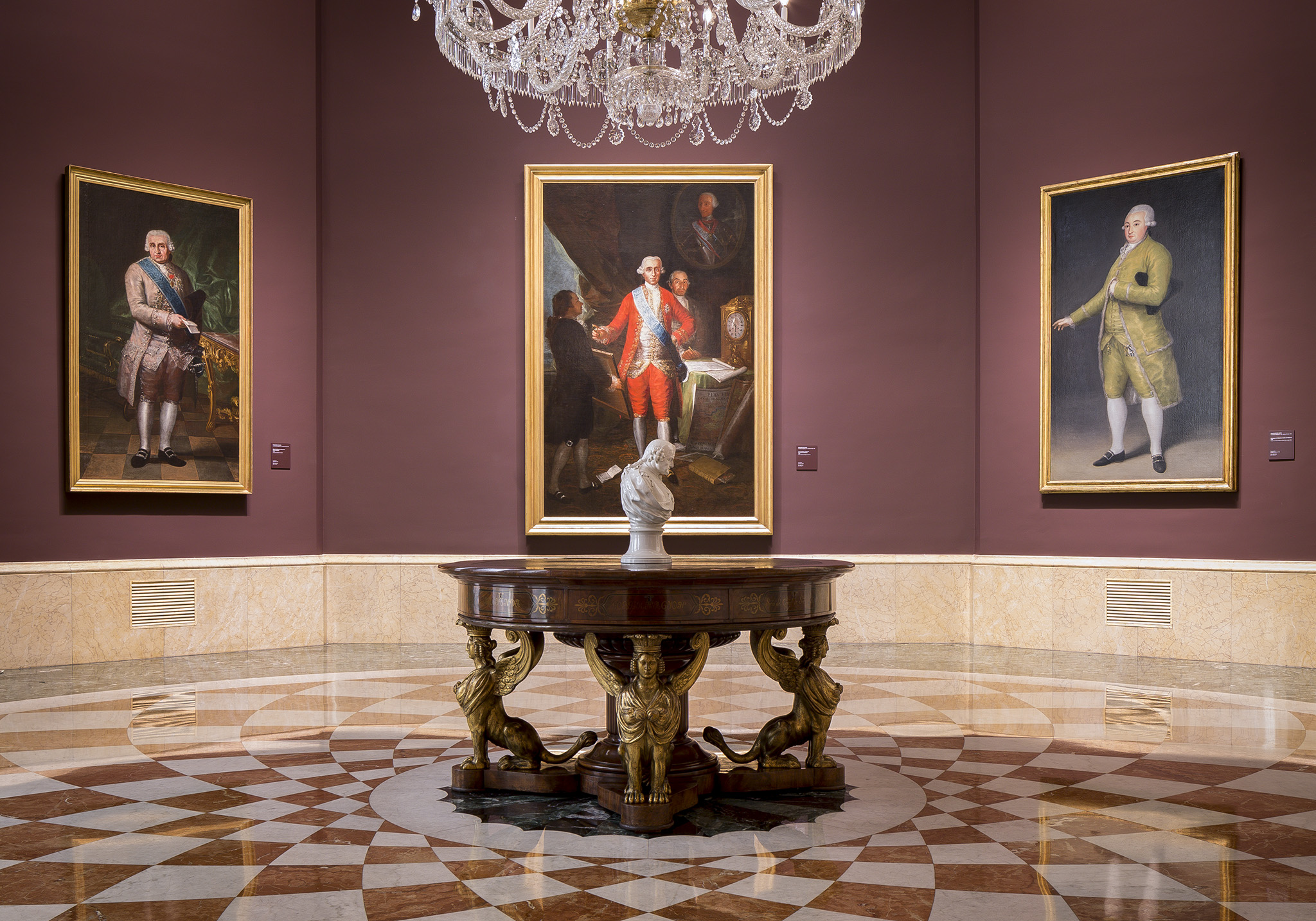 Sala Goya. Fotografía cortesía por El Banco de España.