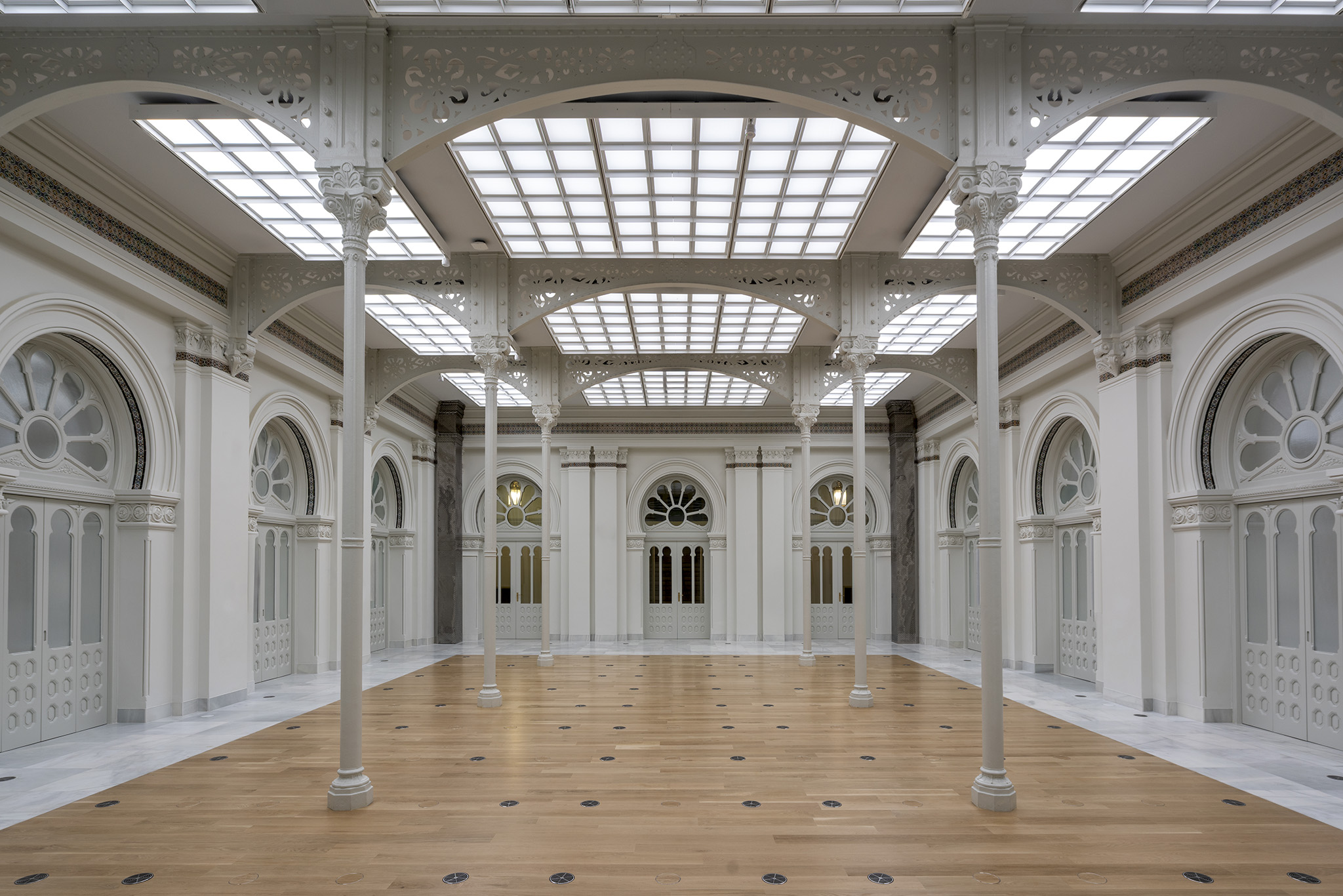 Sala de cobradores. Fotografía cortesía por El Banco de España.