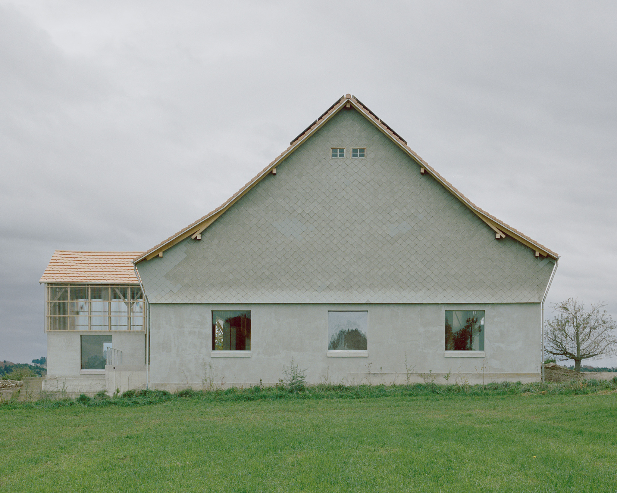 The Inverted Farm by Bard Yersin Architectes. Photograph by Willem Pab.