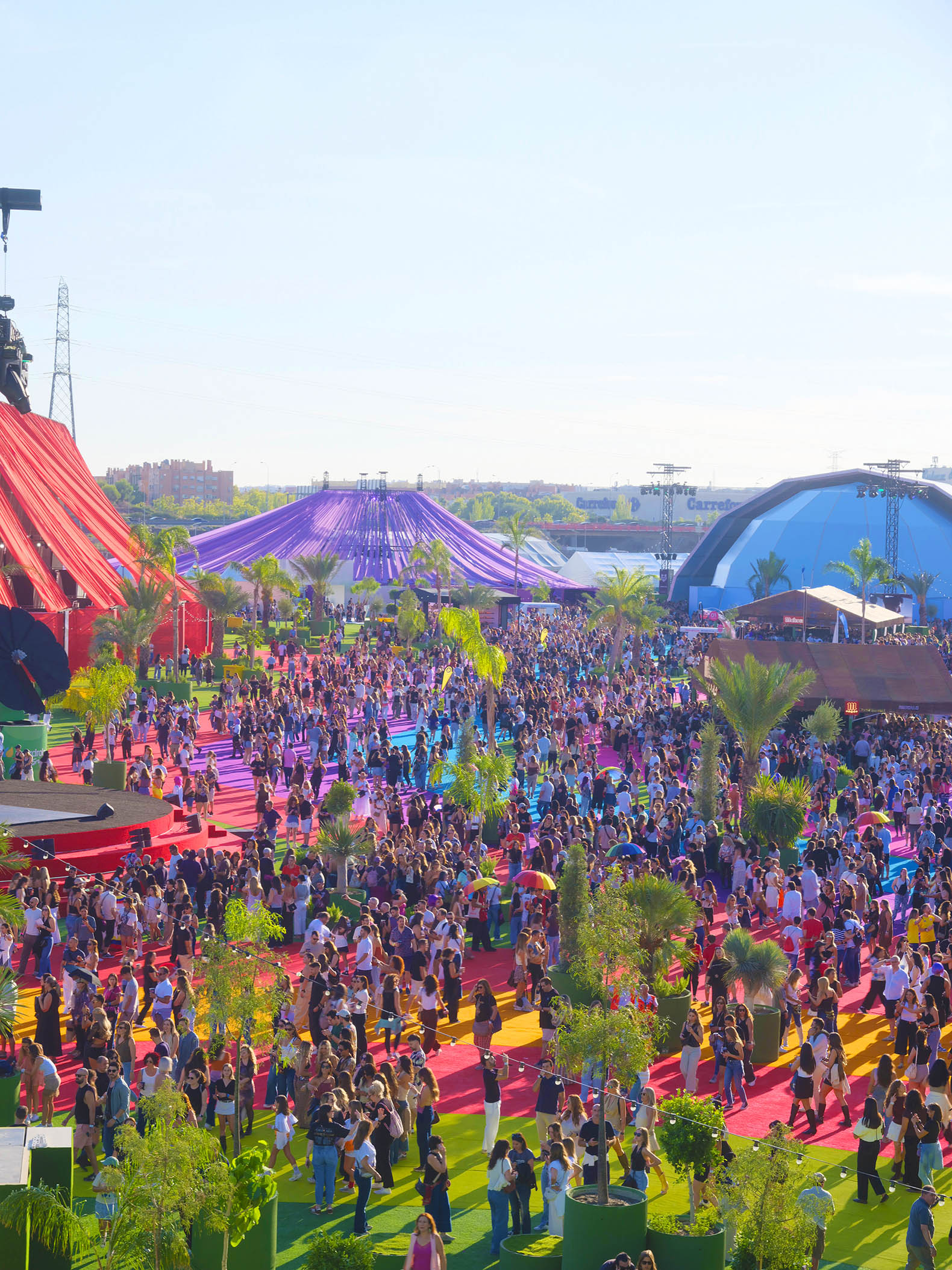 Macondo Park for Shakira’s Madrid Residency by BIG. Photograph by Adrià Goulà.