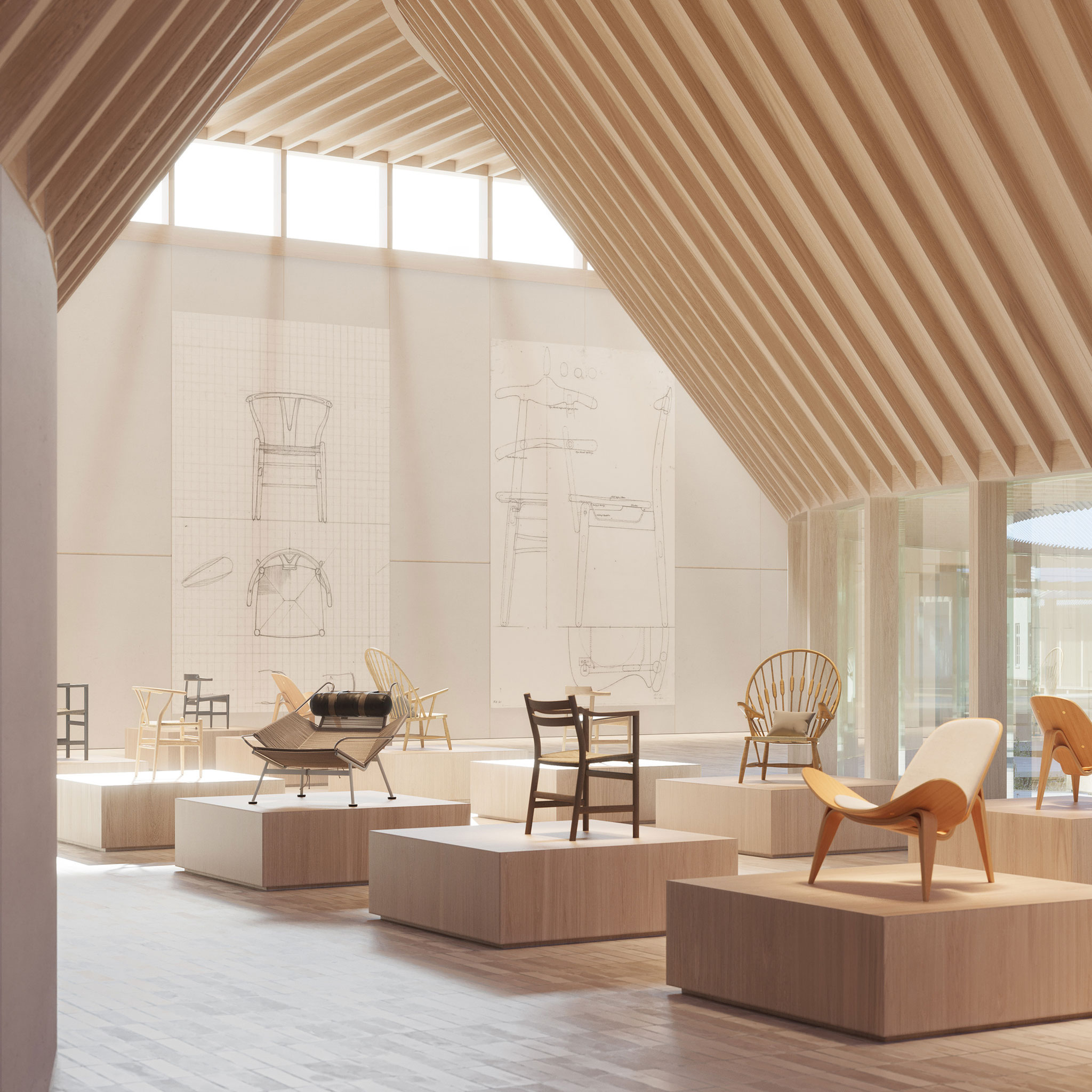 Renderings of the Wegner Museum by Cobe. Image courtesy of Cobe