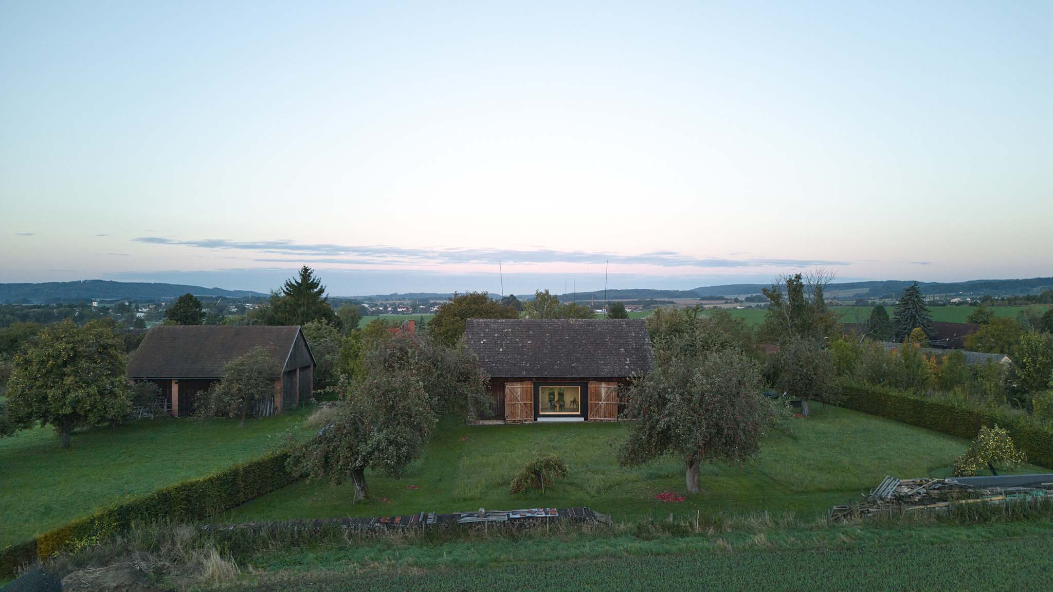 The Box in the Barn by Facha architekti. Photograph by Peter Fabo.