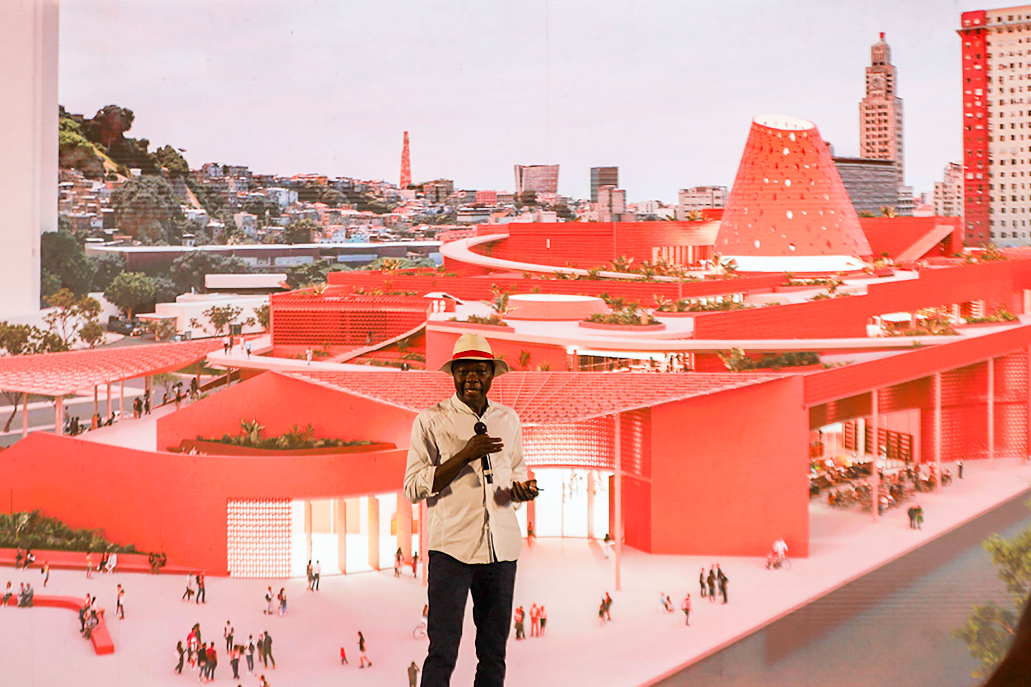 Biblioteca dos Saberes por Kéré Architecture. Visualización por Kéré Architecture. 