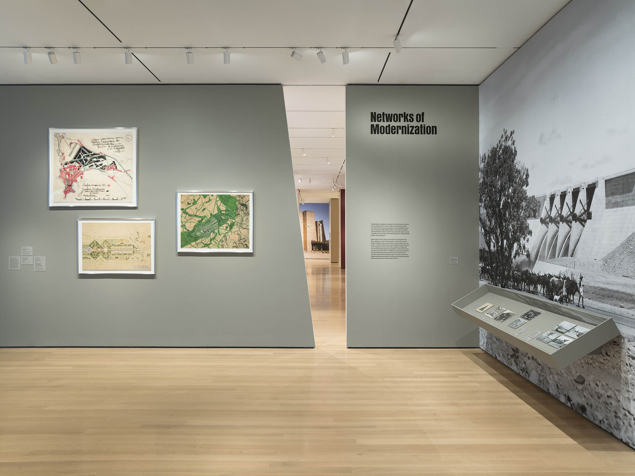 Installation view, Architects of Liberation: Modernism in Western Africa, on view at The Museum of Modern Art, New York, from July 5, 2026 through January 2, 2027. Photo by Martin Parsekian / The Museum of Modern Art, New York.2