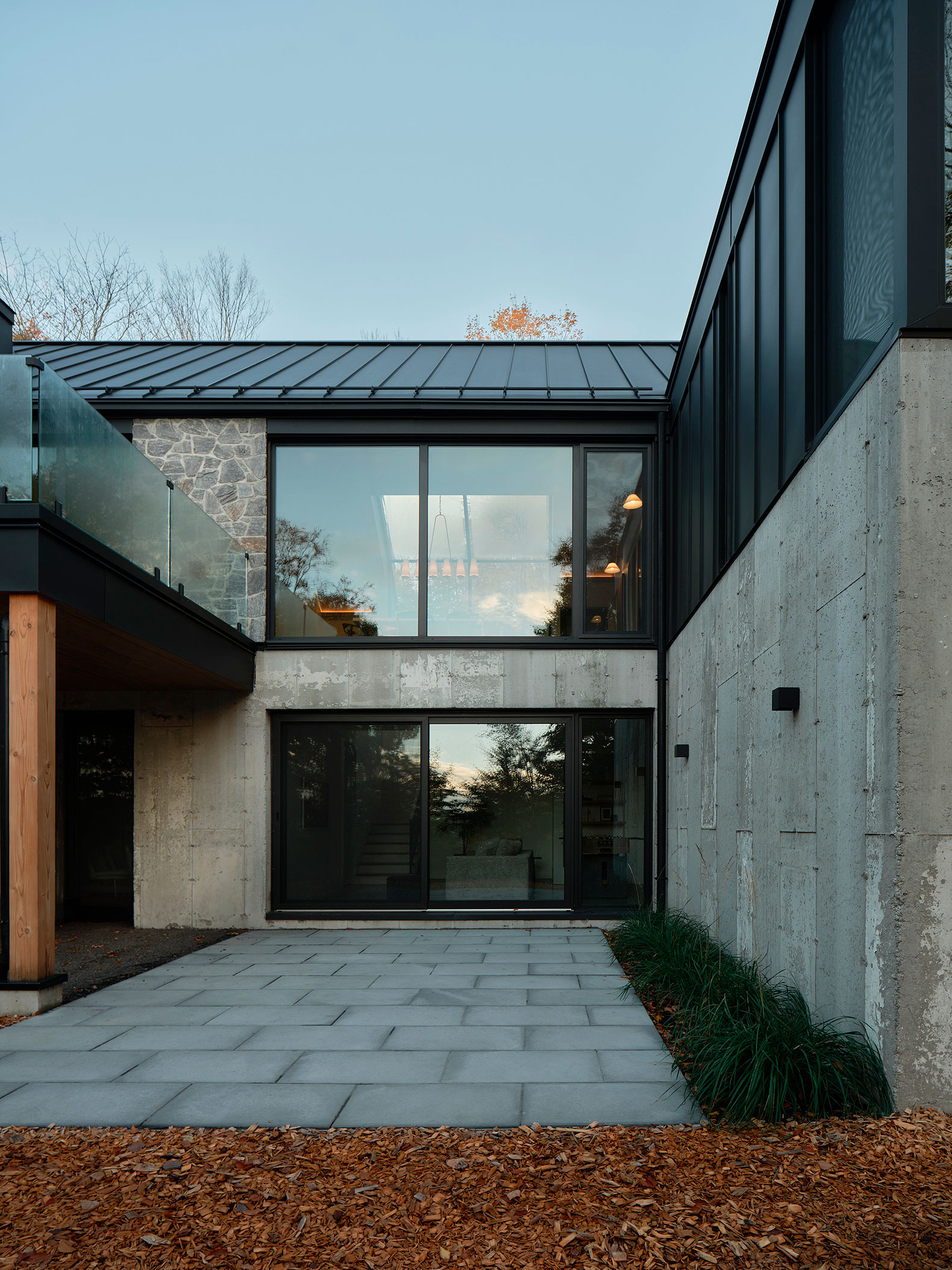 Mountainside Residence in Bromont by Muuk. Photograph by Phill Bernard