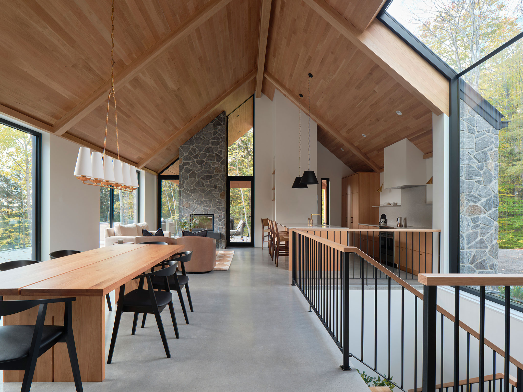 Mountainside Residence in Bromont by Muuk. Photograph by Phill Bernard