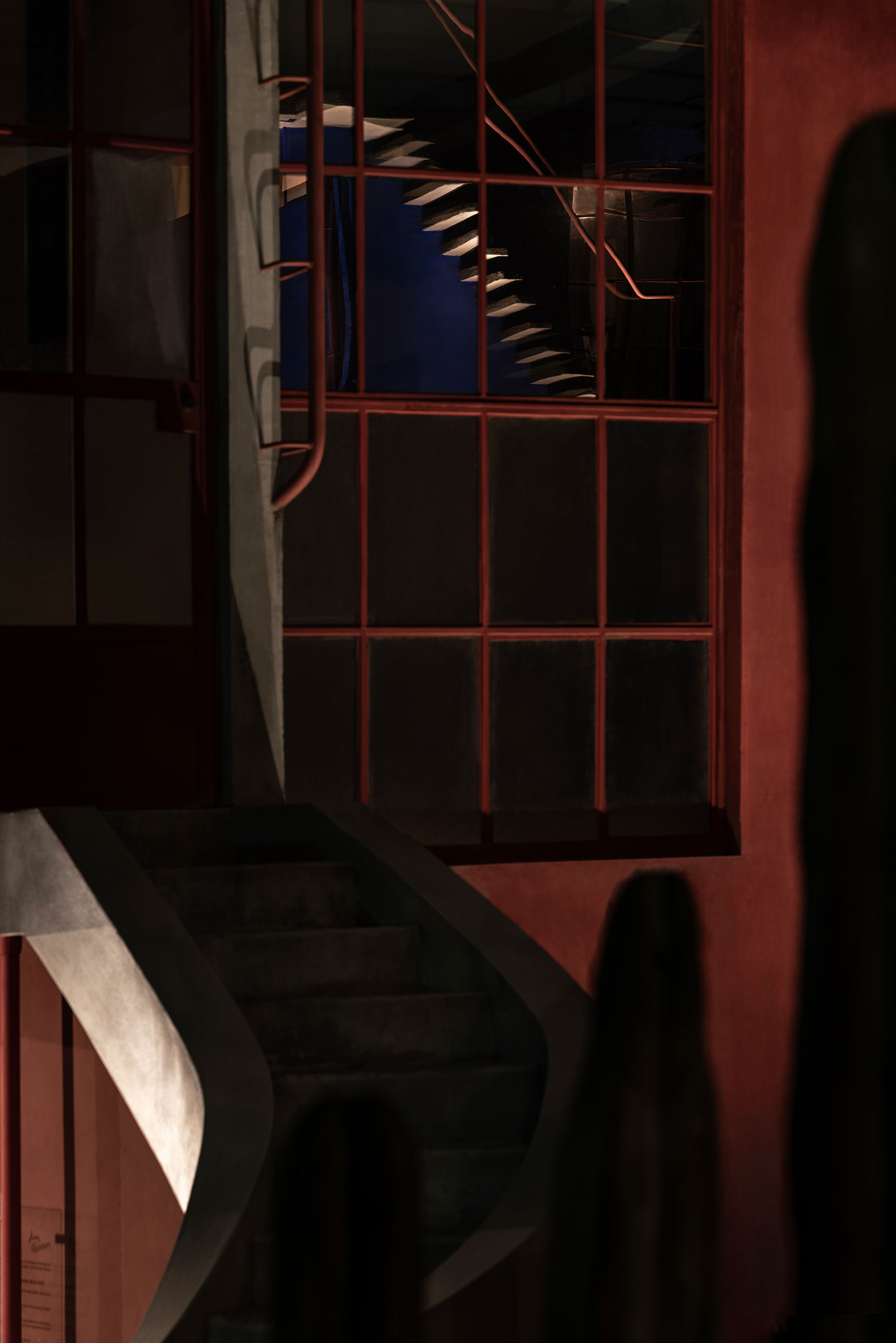 A night view of the Diego Rivera and Frida Kahlo House-Studio Museum. Photograph by Jacobo Monsalve.