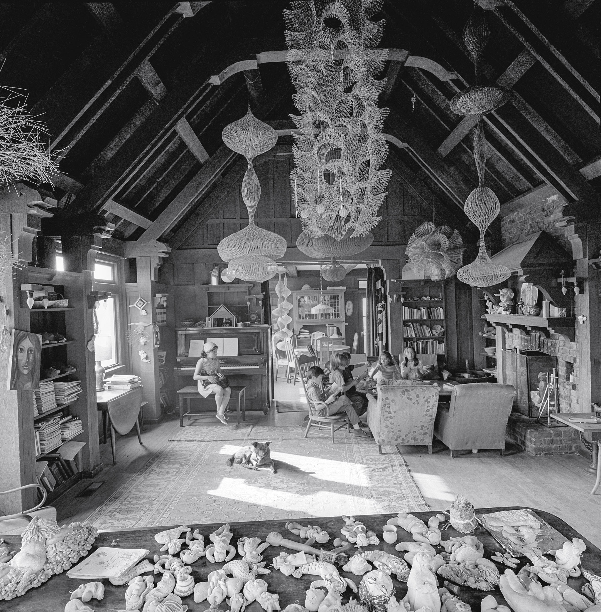 Ruth Asawa's Livingroom , San Francisco, 1969 by Rondal Partridge