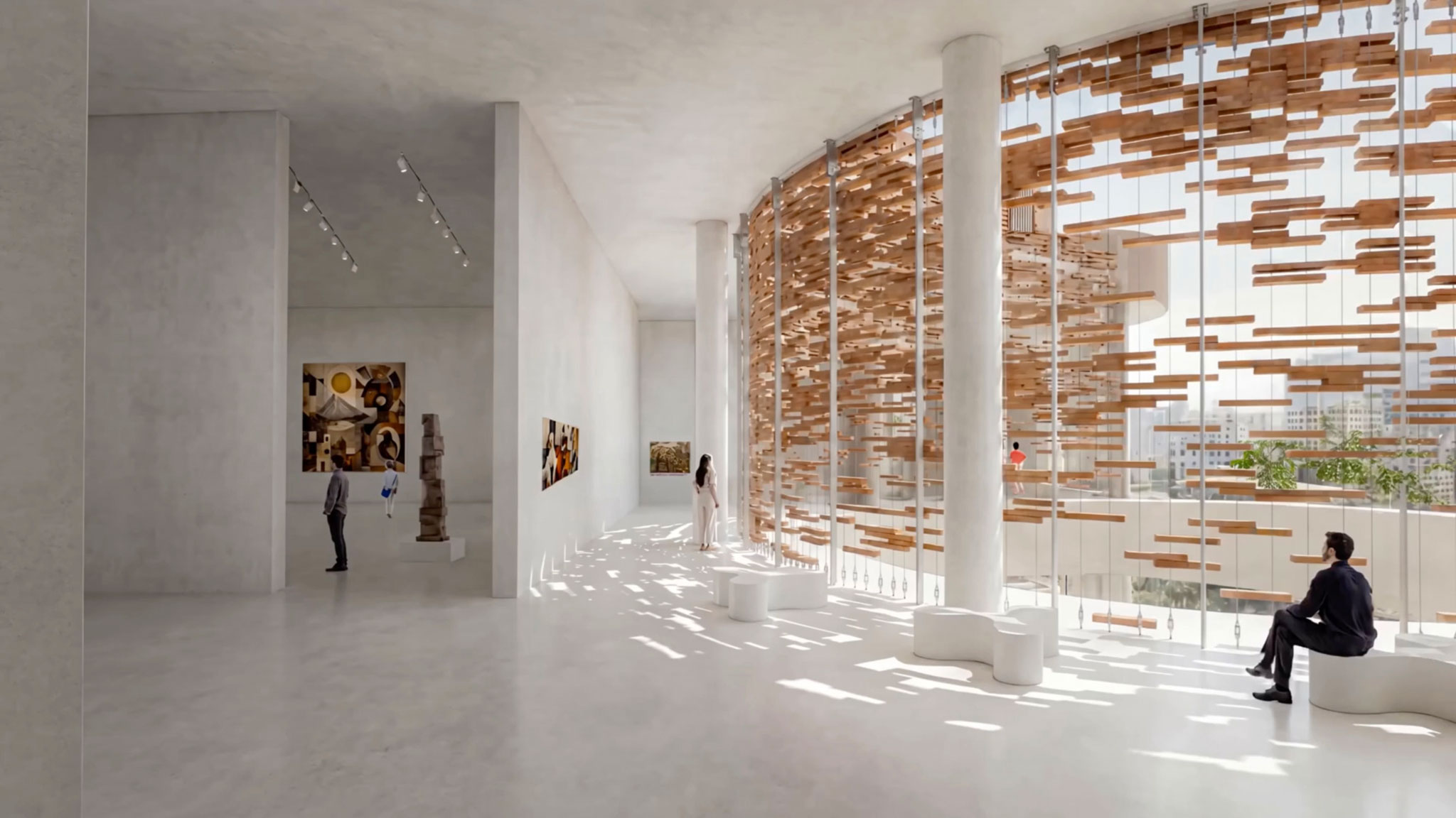 Propuesta ganadora en la fase final del concurso para proyectar el nuevo Museo Nacional del Ecuador. «Estratos Vivos», de SANAA junto con A0, CPA y JHS.