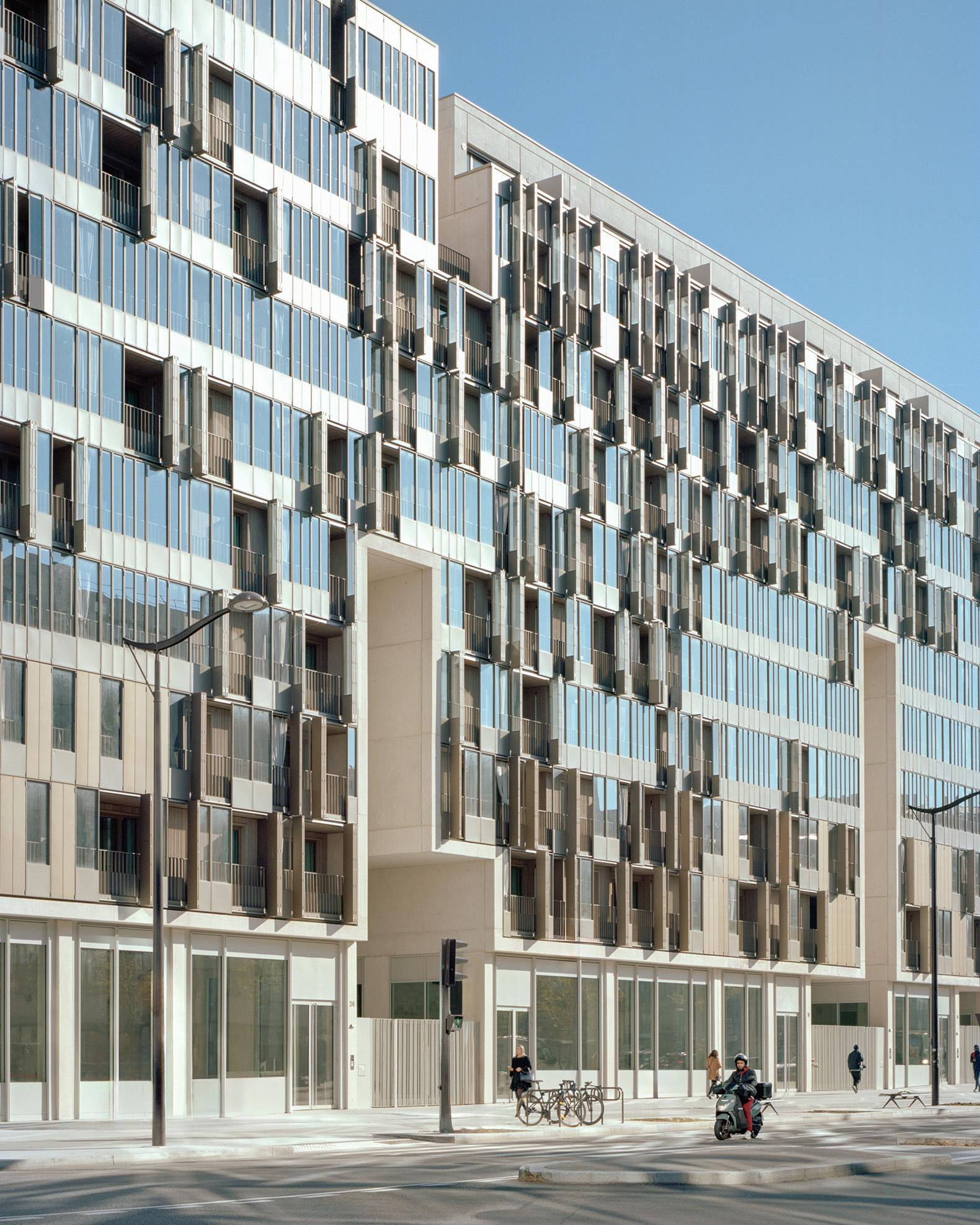 «La Métropolitaine» ganador del premio de nueva construcción de la Segunda Edición del Premio Europeo de Vivienda Colectiva. Fotografía por Maxime Delvaux.