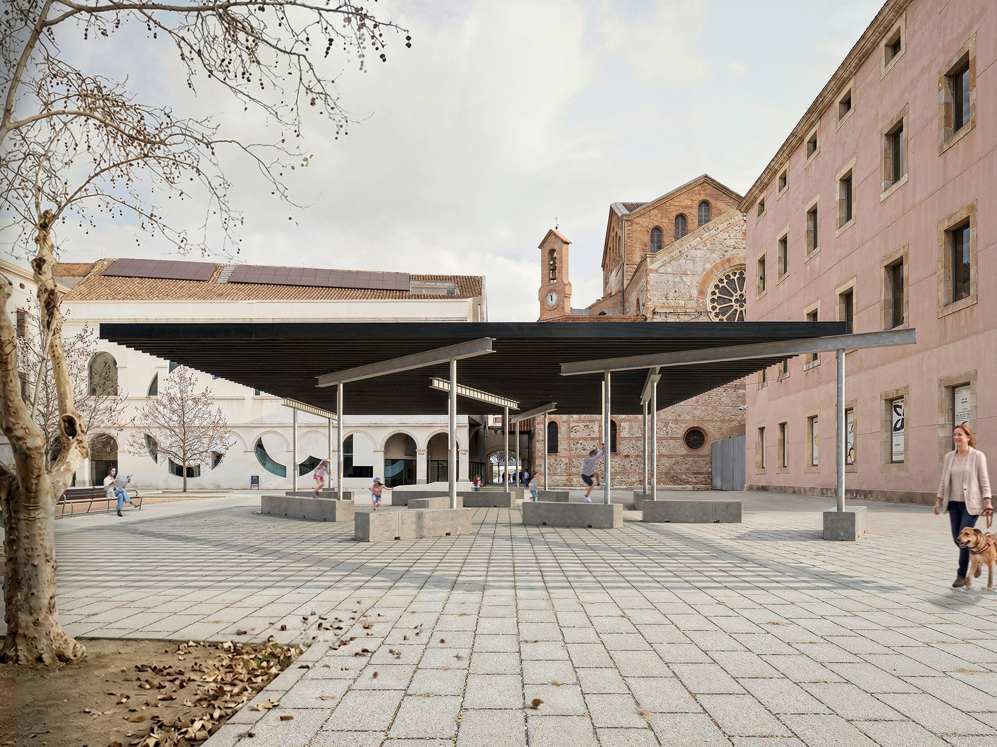 Una sombra improbable, de Pablo Schmidt Kamp, Rodrigo Pérez Vásquez y Santiago Rodríguez Prada, será el pabellón temporal que se ubicará en la plaza Joan Coromines, en las inmediaciones del CCCB Barcelona.
