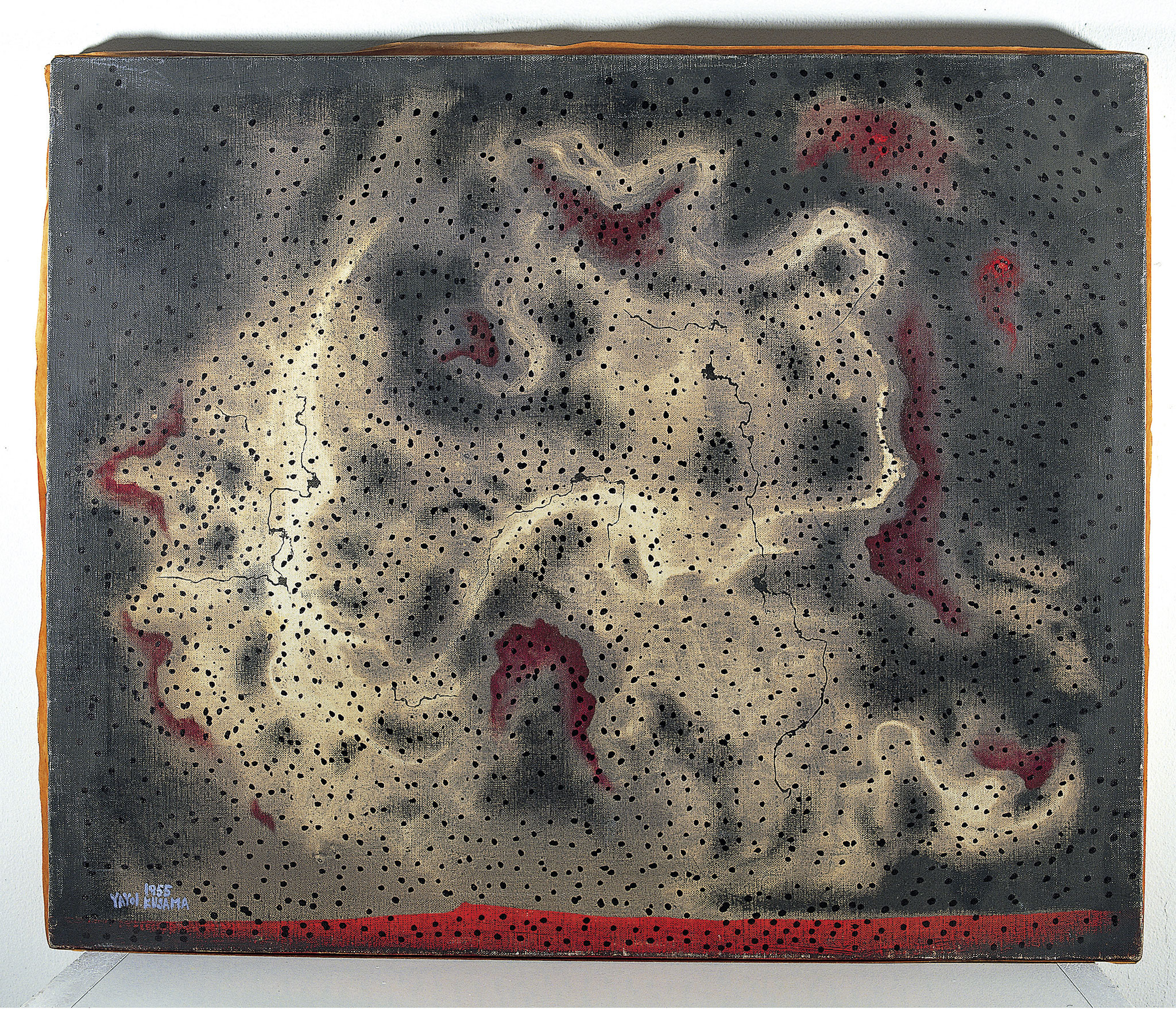 God of the Wind (Dios del vent), 1955. Óleo sobre lienzo. 51,5 x 64 cm. Imagen cortesía de Yayoi Kusama.