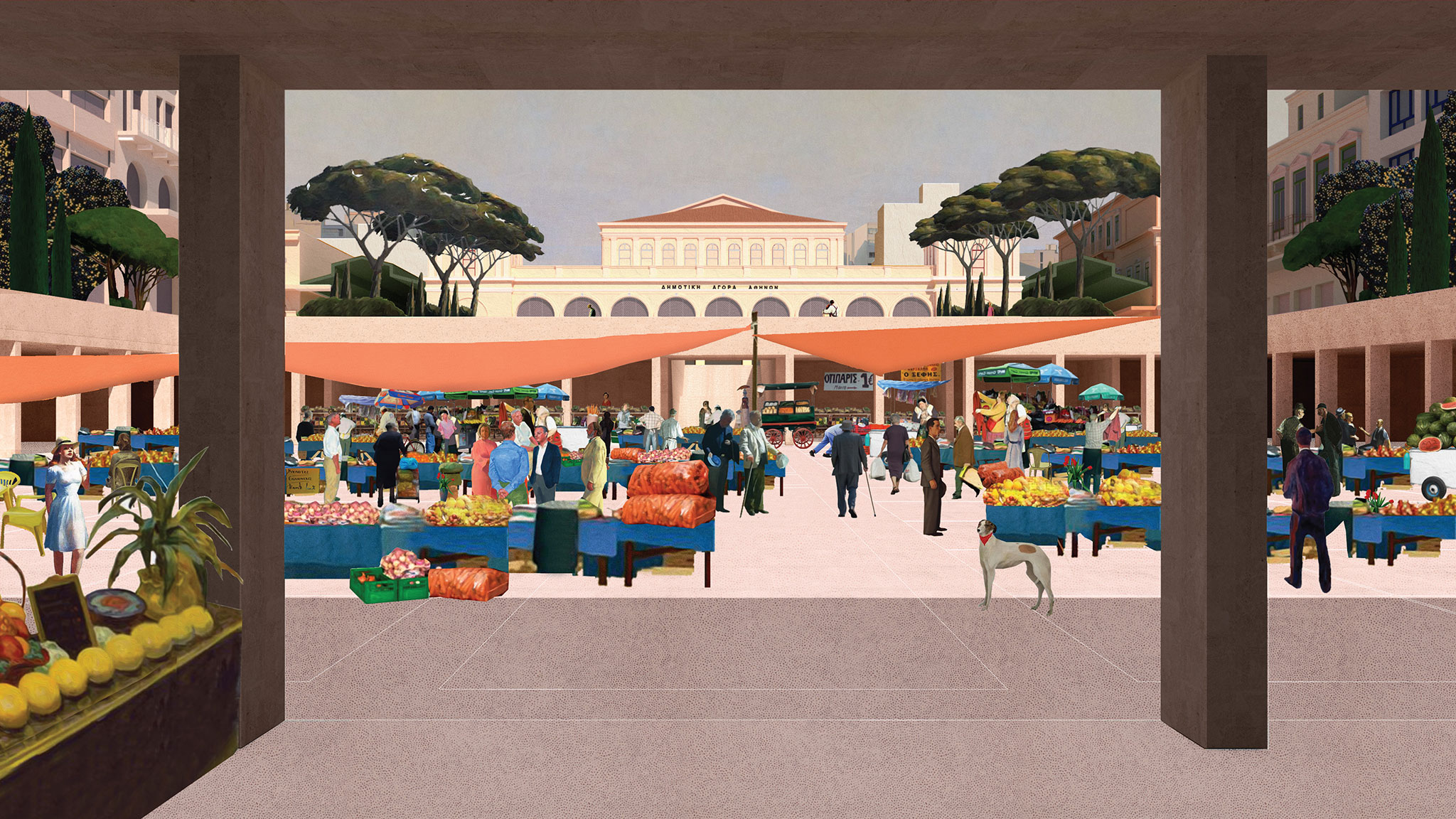 Brave New Axis by Spyridon Loukidis, Markos Georgios Sakellion, Georgios Thalassinos. National Technical University of Athens, School of Architecture (Athens Greece)
