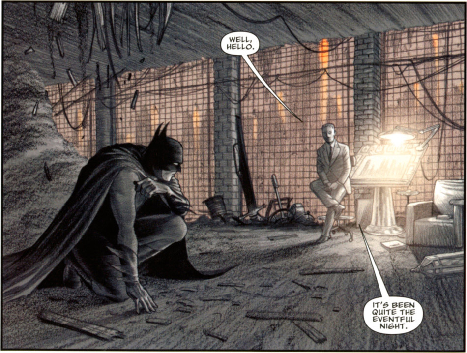 Batman y Kem Roomhaus en "Batman: Death by Design". Cortesía de DC Comics.