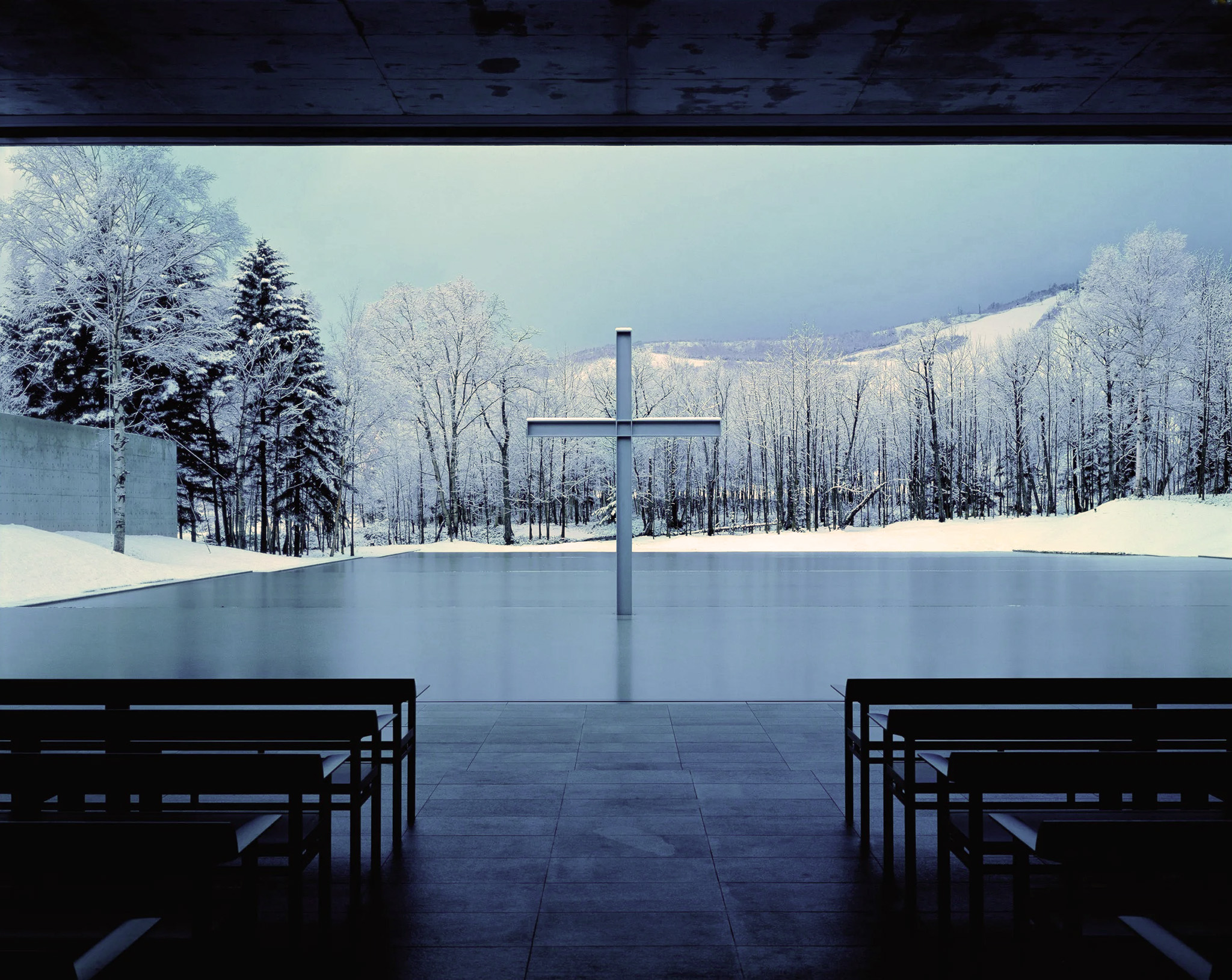 TADAO ANDO CHURCH ON THE WATER サイン入り Church on Water,' 1988 by Tadao Ando. In 1988, the Japanese