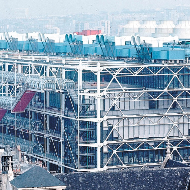 Paris architectural masterpiece. Center Pompidou by Renzo