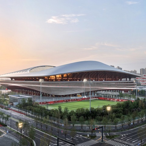 aya  World  Man 1st Stadium Inaugural match at Xian International Football Centre by Zaha