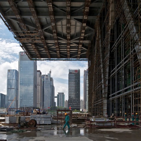 洋書 Production Rendering Bank of China Free Trade Zone Mixed-Use Development in