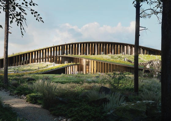 Rendering. Winner entry by BIG and Vikár és Lukács Építész Stúdió