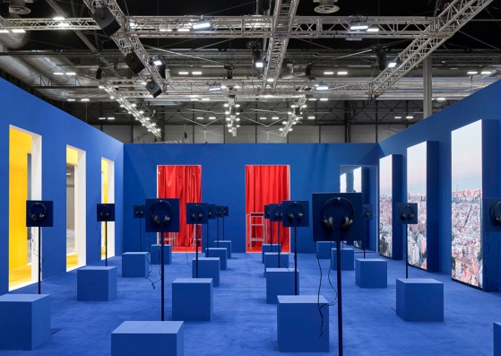 Pavilion for Barcelona at FITUR 2025 by Pineda Monedero + Jaime Prous Architects. Photograph by Del Rio Bani