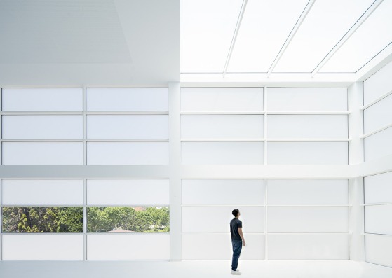 Biblioteca para el Liceo Francés de Madrid por Alberto Campo Baeza. Fotografía por Javier Callejas Sevilla