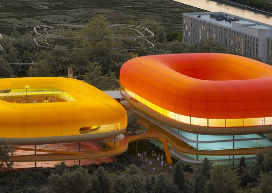 Sports Center for the Songjiang District in Shanghai by SelgasCano. Rendering by Playtime Sports Center for the Songjiang District in Shanghai by SelgasCano. Rendering by Playtime