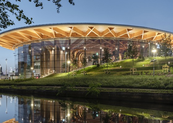 "World of Volvo" by Henning Larsen. Photograph by Rasmus Hjortshøj