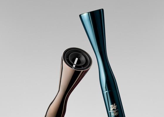 Olympic Torch for Milano Cortina 2026 by Carlo Ratti Associati. Photograph courtesy of CRA