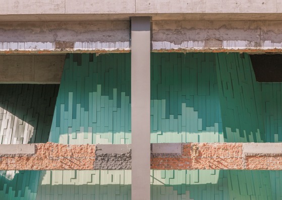 Teatro «Verdant Ridges» por Wutopia Lab. Fotografía por Guowei Liu 