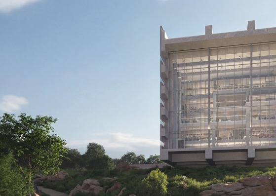 Rendering. "EU TUMO" Convergence Center by MVRDV