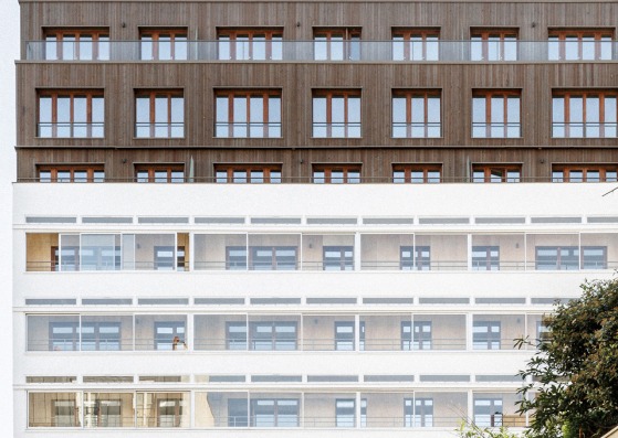 Garage Building into 63 Apartment Building by Atelier Tequi Architects. Photograph by 11h45 - Florent Michel