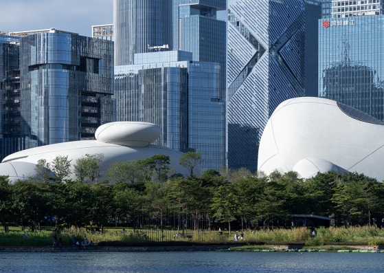 Plaza Cultural de la Bahía de Shenzhen por MAD. Fotografía por Blackstation