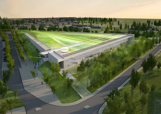 Site plan. Rendering. Image courtesy of Rogers Stirk Harbour + Partners