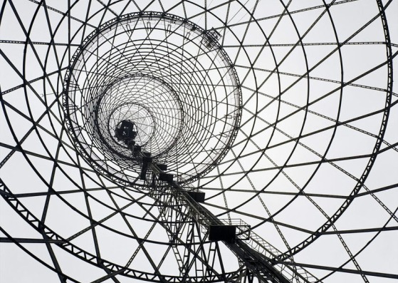 The Shabolovka radio tower by Vladimir Shukhov. Photography by Richard Pare