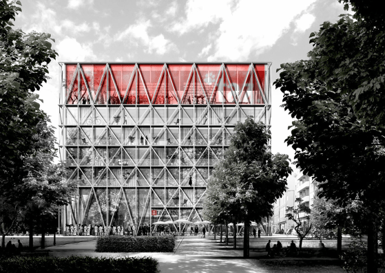 Alzado cortesía de E2A Piet Eckert und Wim Eckert Architekten