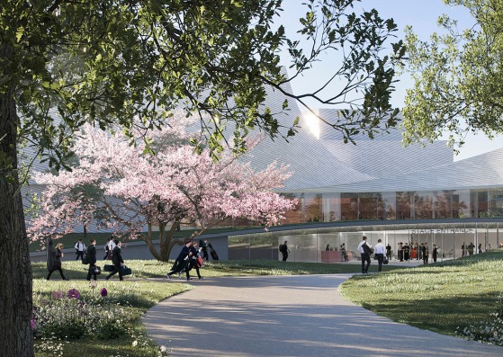 Rendering. Belgrade Philharmonic Concert Hall by AL_A and team