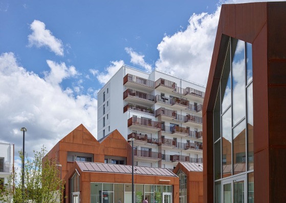 Le Cours des Arts. Un complejo residencial integrador por a/LTA. Fotografía por S. Chalmeau