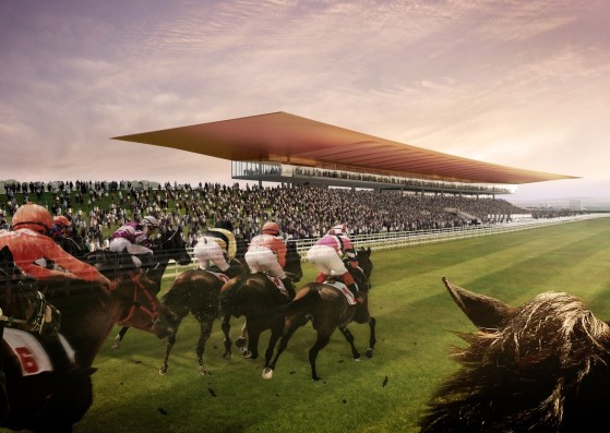 Rendering. The Curragh Racecourse by Grimshaw Architects Rendering. The Curragh Racecourse by Grimshaw Architects