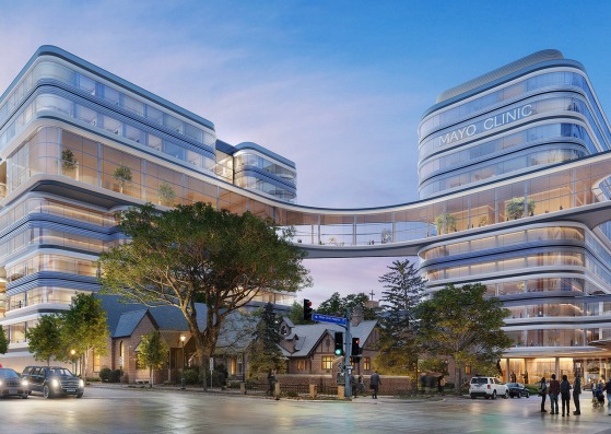Campus de Mayo Clinic y Hospital del futuro por Foster + Partners y CannonDesign. Cortesía de Foster + Partners