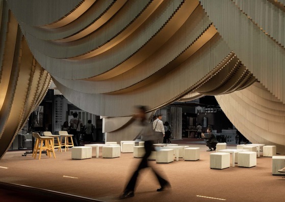 Aluminum Grotto and Public Ground by HAS design and research. Photograph by DOF Sky|Ground