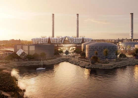 Jeddah Central Museum by Heatherwick Studio. Rendering by wearenarrativ