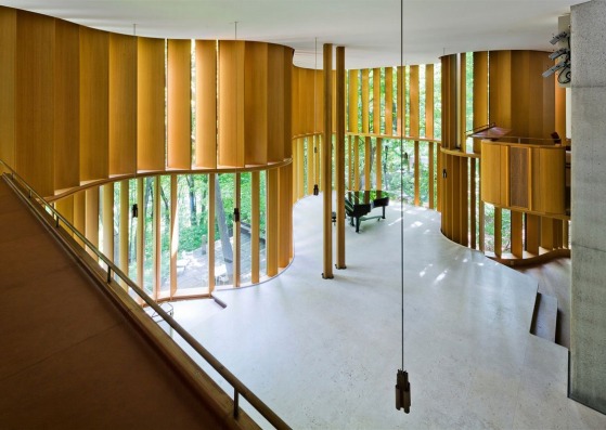 Interior de la Casa Integral por Shim-Sutcliffe Architects para James Stwewart. Fotografía © Sotheby's International Realty