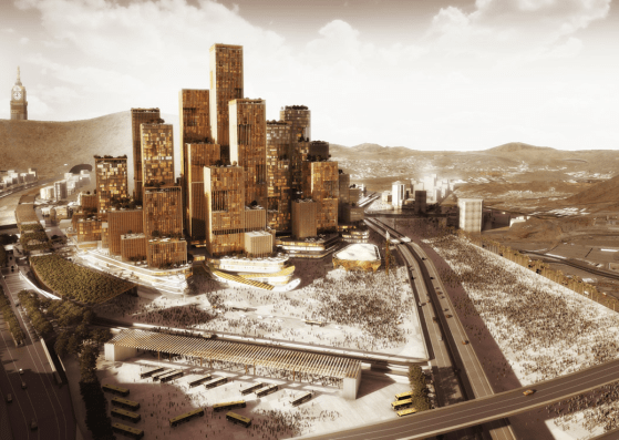 Rendering. Darb Al Mashaer. New Mecca master plan by X-Architects. Image © X-Architects