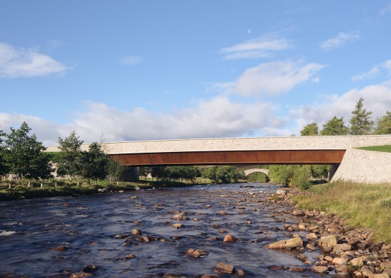 Puente Gairnshiel Jubilee por Moxon Architects. Fotografía por Simon Kennedy