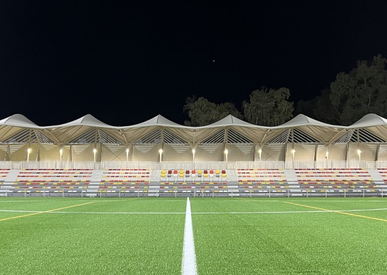 San Juan Bosco Stadium by Nd Arquitectos. Photograph by Juan Carlos Gómez de Cózar and Rosa Benítez Bodes.