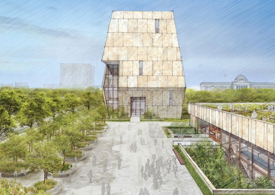 Visualización. Centro Presidencial Obama por Tod Williams and Billie Tsien. Imagen cortesía de la Fundación Obama