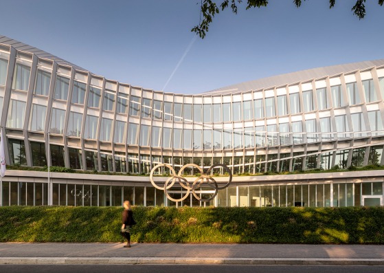 3XN's new Olympic House in Lausanne. Photograph © 2019 / International Olympic Committee (IOC) / MORK, Adam - All rights reserved.