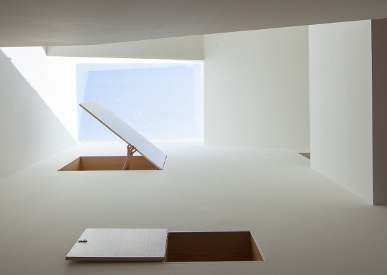 Casa Boavista por Pablo Pita Architects. Vista hacia arriba del lucernario. Fotografía © José Campos